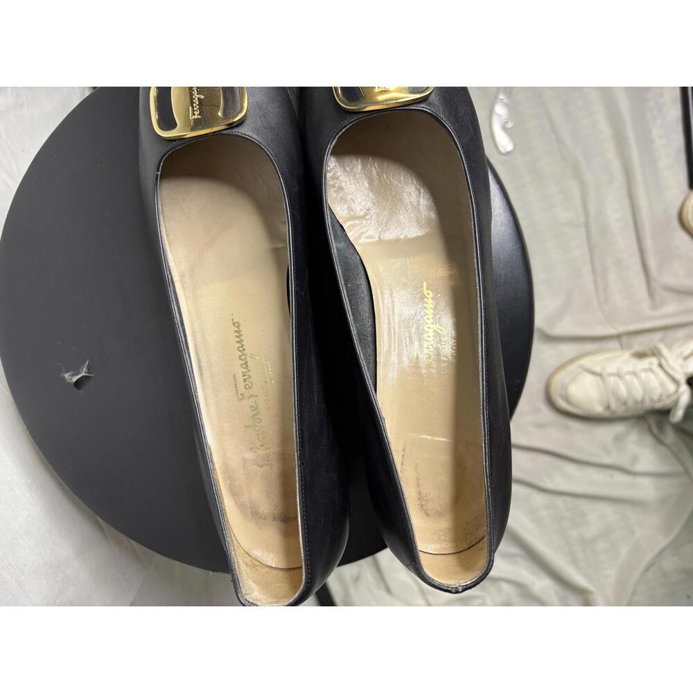 Vintage Salvatore Ferragamo Boutique Leather Shoes Size 12 - Picture 5 of 7